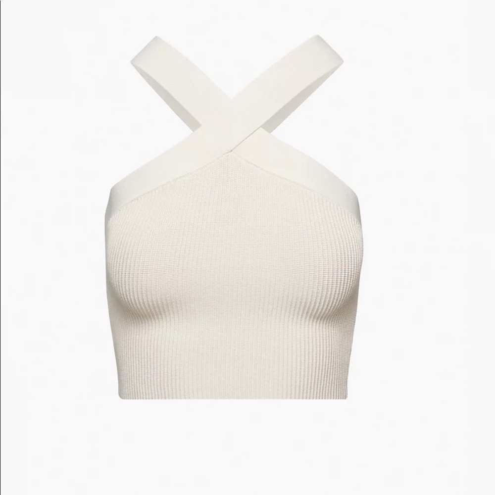 ARITZIA Sculpt Knit Criss Cross Cropped Tank